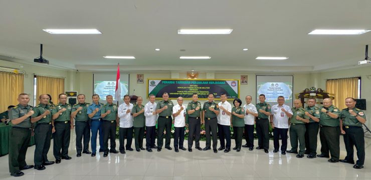 Fakultas Kamanan Nasional Unhan RI Melaksanakan Penandatanganan Perjanjian Kerja Sama Dengan Sekolah Tinggi Hukum Militer