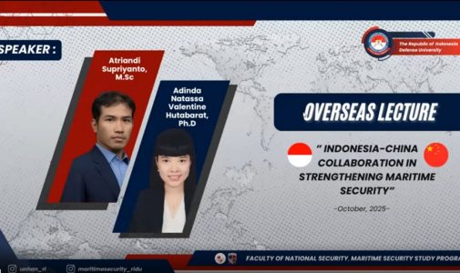 Program Studi Keamanan Maritim Fakultas Keamanan Nasional Universitas Pertahanan Republik Indonesia, Menyelenggarakan KKLN dengan Tema “Indonesia-China Collaboration in Strengthening Maritime Security.”