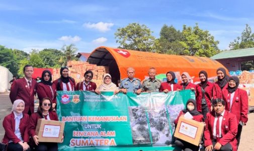 Program Studi Magister Manajemen Bencana Fakultas Keamanan Nasional Unhan RI Melaksanakan Pengabdian Kepada Masyarakat Dengan Memberikan Bantuan Sosial Peduli Bencana Sumatra Melalui Posko BNPB Lanud Halim Perdana Kusuma